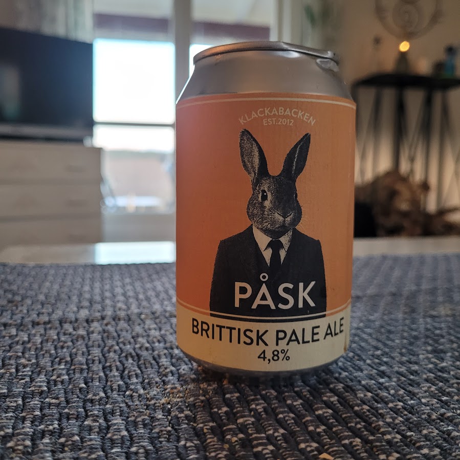 Påsk Brittisk Pale Ale från Klackabacken ölburk